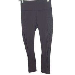 Fabletics Maeve Powerhold Sheer Pocket/Bottom Cropped Leggings. Size Small.